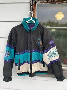 Vintage 90s Charlotte Hornets NBA Pro Player Jacket XL